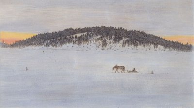 Winterstraße I von Hugo Simberg