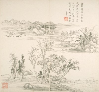 Album nach alten Meistern und Gedichten von Hui Wang