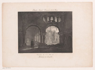 Dekorstück für die Oper Robert le diable Theatre Royal Francais de la Haye von Huib van Hove Bz