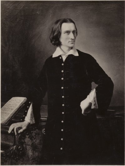 Porträt von Franz Liszt von Hungarian School