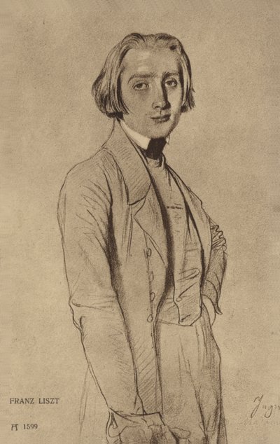 Porträt von Franz Liszt von Hungarian School