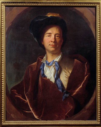 Porträt von Bernard Le Bouyer (Le Bovier) de Fontenelle (1657-1757), französischer Schriftsteller von Hyacinthe Francois Rigaud