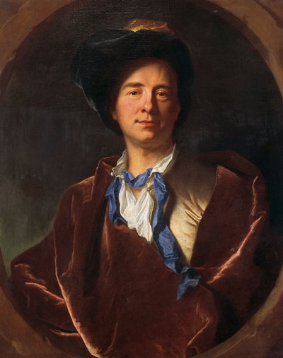 Porträt von Bernard Le Bovier de Fontenelle von Hyacinthe Francois Rigaud