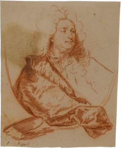 Porträt des Malers Charles de la Fosse (1636-1716) von Hyacinthe Rigaud