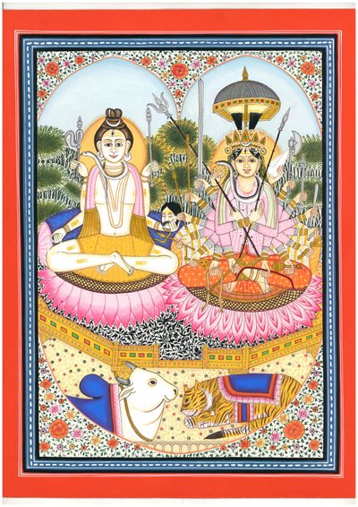 Shiva Parvati Göttliches Paar von IMAGINEERS STUDIO