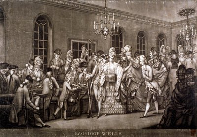 Ansicht eines überfüllten Raums in Bagnigge Wells, London, 1772 von IR Smith