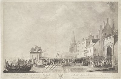 Ankunft von Napoleon und Josephine in Antwerpen, 1803 von Ignatius Joseph van den Berghe