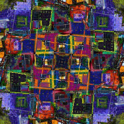 Lebendiges städtisches Mosaik von Igor Shrayer