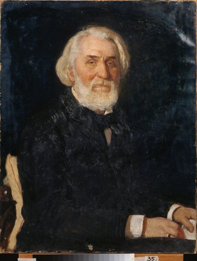 Porträt des Schriftstellers Iwan Sergejewitsch Turgenew von Ilya Efimovich Repin