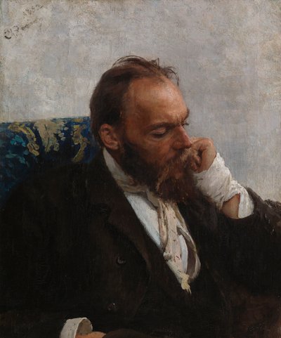 Porträt des Künstlers Nikolay (Mykola) Murashko von Ilya Efimovich Repin