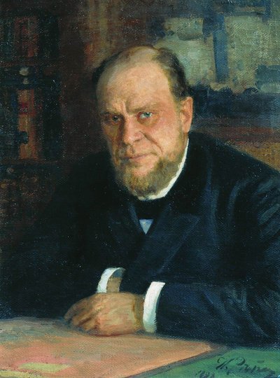 Porträt des Anwalts und Autors Anatoli Fjodorowitsch Koni 1844-1927, 1898 von Ilya Efimovich Repin