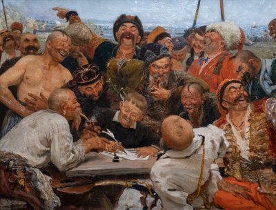 Die Saporoger Kosaken schreiben einen Brief an den Sultan der Türkei von Ilya Efimovich Repin