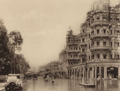 Esplanade Mansions und Government Place East mit Blick auf die Old Court House Street von Indian photographer