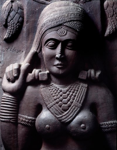 Buddhismus: „Sudarsana Yakshini“ (Detail) von Indian School