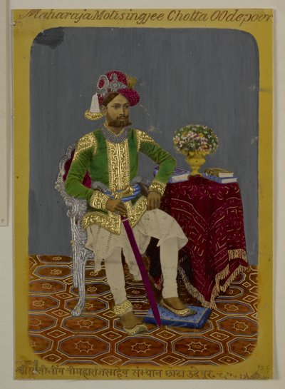 Moti Singh von Udaipur, ca. 1870 von Indian School