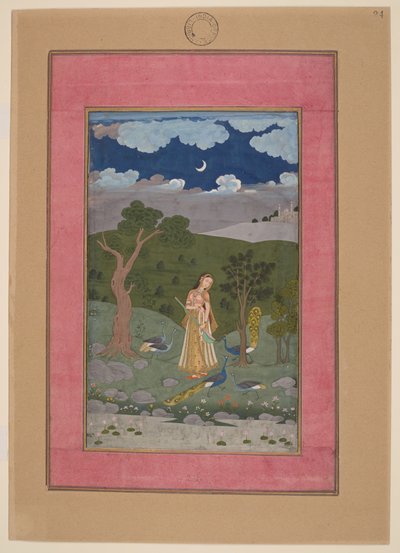 Sorath Ragini, Indien, Hyderabad, um 1760; Johnson Album 37, Nr. 24 von Indian School