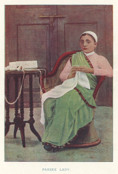 Indische Eingeborene: Parsee-Dame von Indian photographer