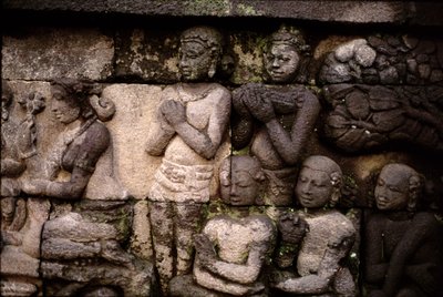 Detail der Außenansicht, 778-850 n. Chr. von Indonesian