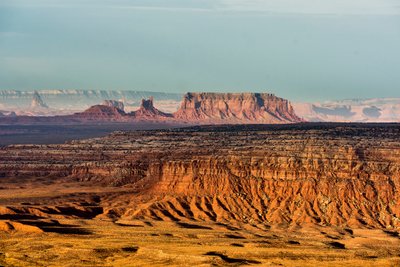 Vom Gooseneck State Park, Utah Blick auf das Monument Valley, 2012 von Ira Block