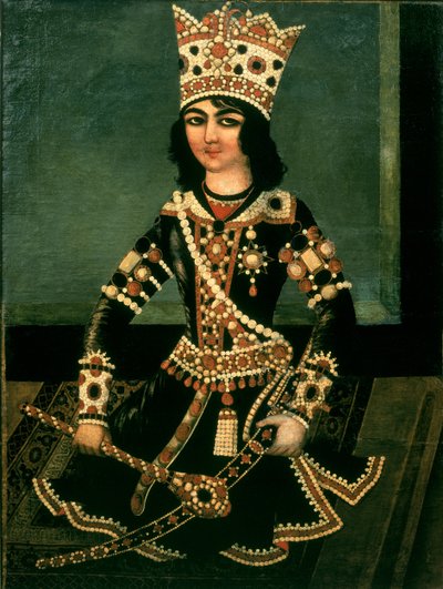 Porträt von Abbas-Minza (ca. 1783-1833), Prinz von Persien, Sohn von Schah Fath Ali (regierte 1797-1834) von Iranian School