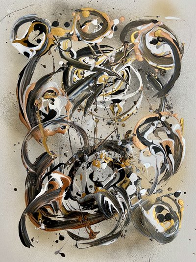 Dynamische Metallische Wirbel von Irene Chua