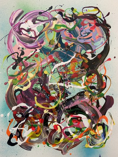 Lebhafter Abstrakter Fluss von Irene Chua