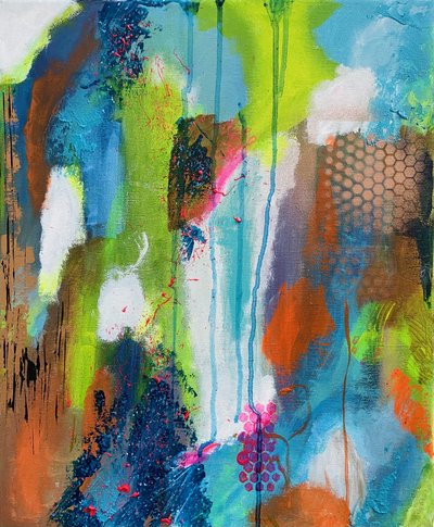 Lebendiger Abstrakter Fluss von Irene Chua