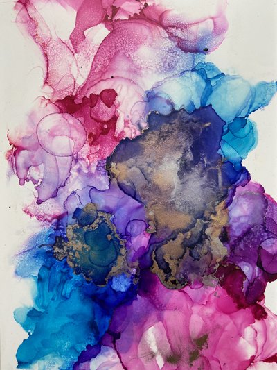 Lebhafte Goldene Nebel von Irene Chua