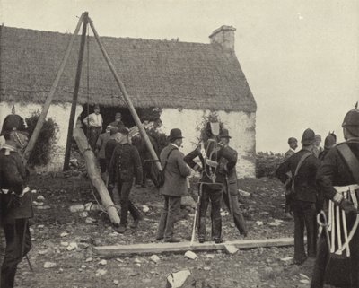 Zwangsräumungsszene von Irish Photographer