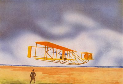 Das Flugzeug der Gebrüder Wright von Irvin L. Holcombe