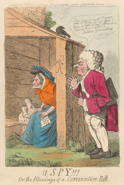 Ein Spion!!! oder die Segnungen eines Konventionsgesetzes von Isaac Cruikshank