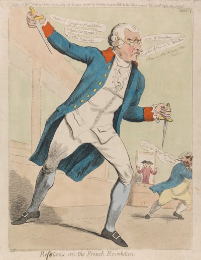 Reflexionen über die Französische Revolution von Isaac Cruikshank