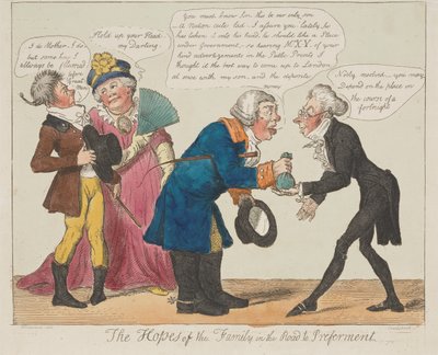 Die Hoffnungen der Familie auf dem Weg zur Bevorzugung von Isaac Cruikshank