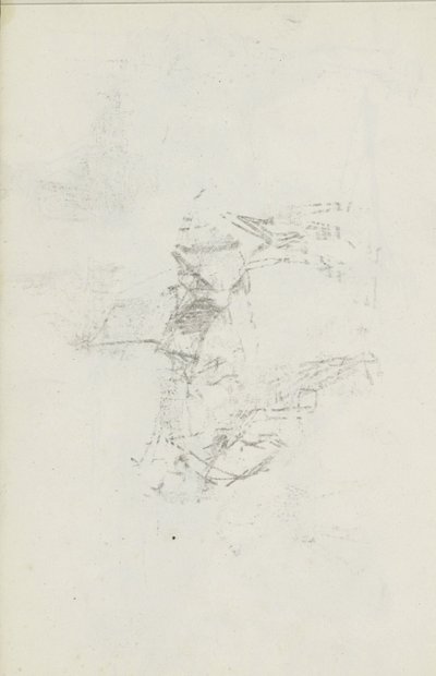 Abklatsch der Kreidezeichnung auf Blatt 8 recto von Isaac Israels