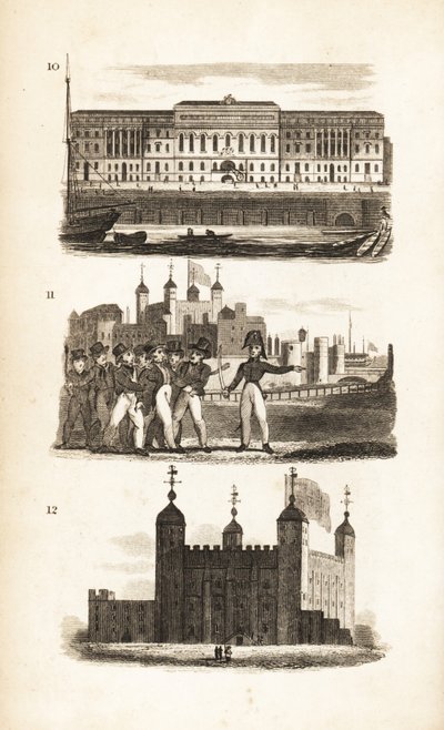 Das Zollhaus, die Pressebande und der Tower of London von Isaac Taylor