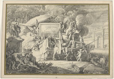 Satire auf die Malerei und die französische Akademie von Isaac de Moucheron