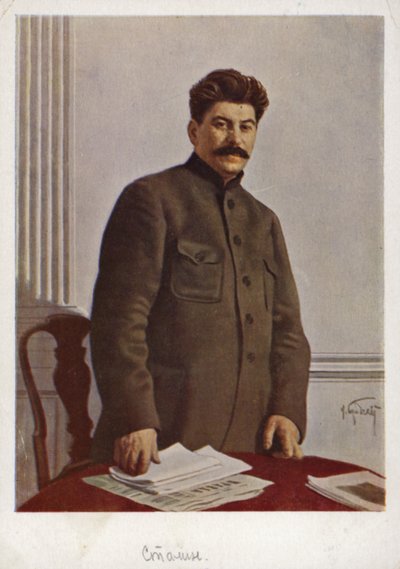 Joseph Stalin, sowjetischer Bolschewikenführer von Isaak Israilevich Brodsky