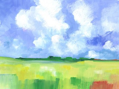 Abstrakte Landschaft 03 von Isabelle Brent