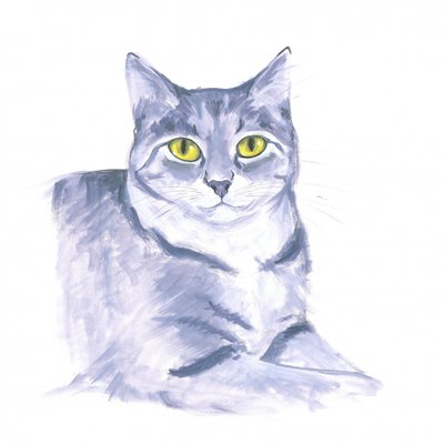 Aufmerksame Katze von Isabelle Brent