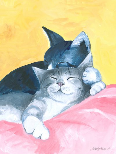 Abstrakte Siesta-Katzen von Isabelle Brent
