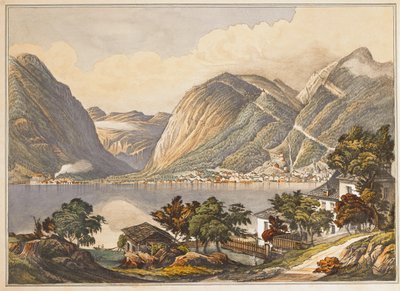 Hallstatt-Gräberfeld, eine Sammlung von Aquarellen aus dem 19. Jahrhundert von Isidor Engel