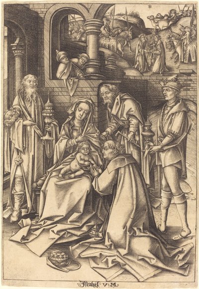 Die Anbetung der Weisen von Israhel van Meckenem after Hans Holbein the Elder