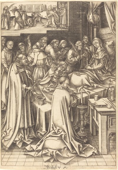 Der Tod der Jungfrau von Israhel van Meckenem after Hans Holbein the Elder
