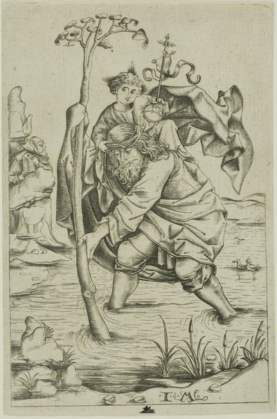 Heiliger Christophorus von Israhel van Meckenem the younger