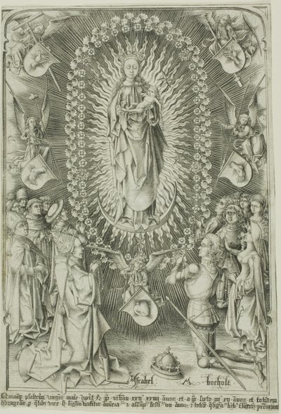 Die Madonna des Rosenkranzes von Israhel van Meckenem the younger