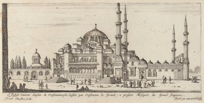 Die Kirche Hagia Sophia in Konstantinopel, erbaut von Konstantin dem Großen; jetzt Moschee des Großherrn von Israël Silvestre