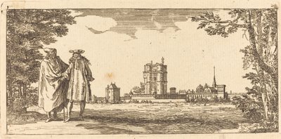 Allgemeiner Plan des Schlosses und kleinen Parks von Vincennes von Israël Silvestre