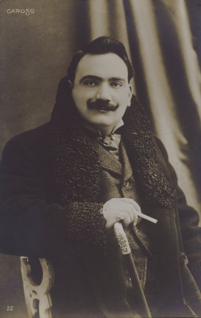 Enrico Caruso, italienischer Opernsänger von Italian Photographer