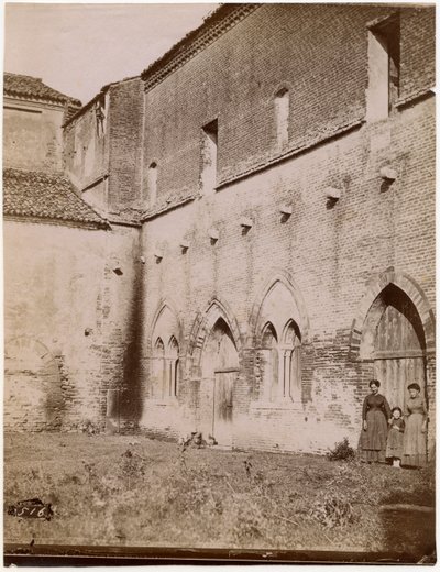 Außenansicht des Kapitelsaals, Abtei Pomposa, Emilia-Romagna, Italien, Fotografie von Luigi Ricci, Ravenna von Italian Photographer