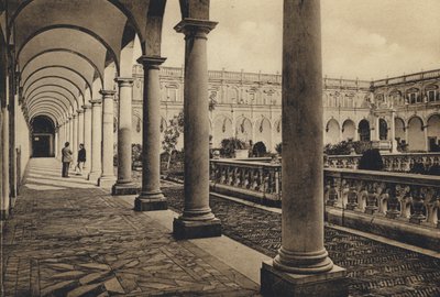 Neapel: Chiostro Di S Martino von Italian Photographer